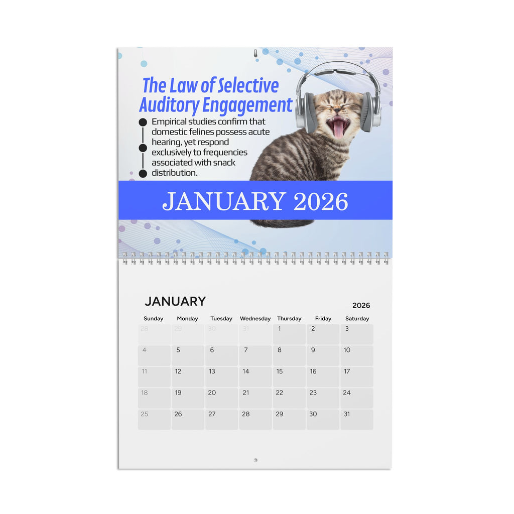 Paws & Effect: The Science of Cat Logic 2026 Calendar