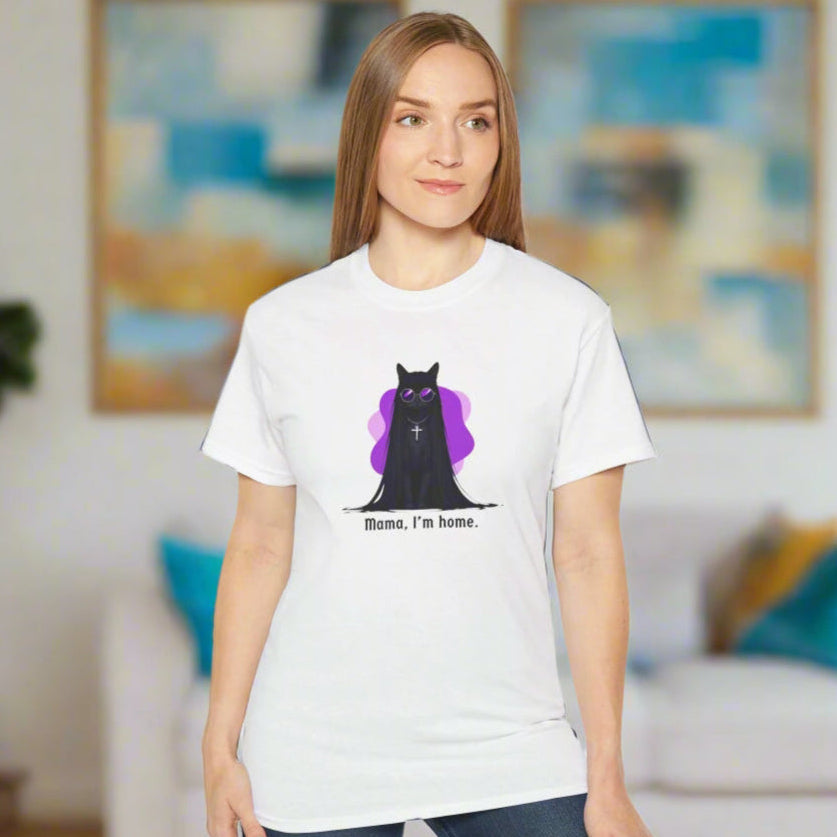 Mama I'm Home Ozzy Cat Graphic Tee