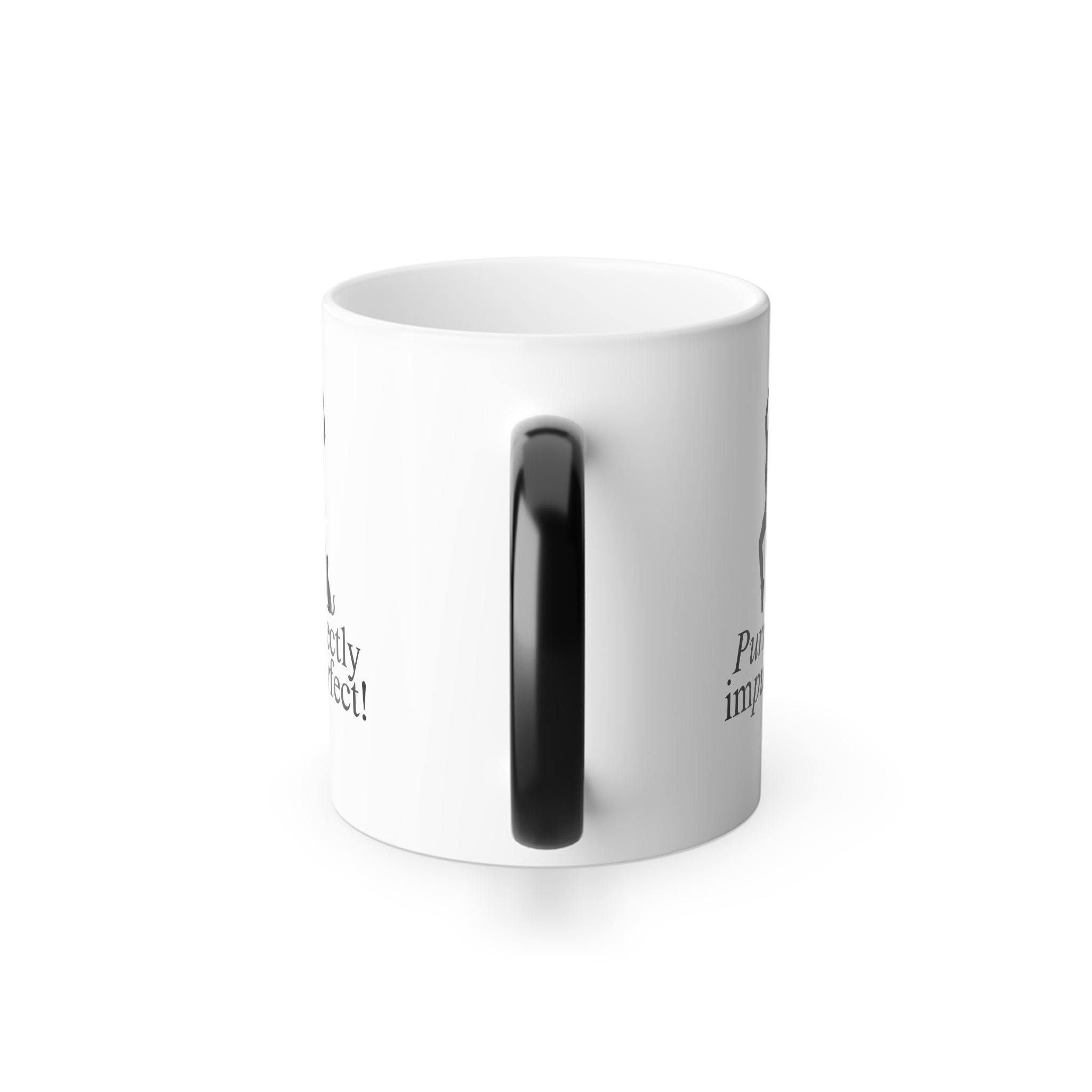 Photo depicting the ​Purrfectly Impurrfect Color Morphing Mug, 11oz from EpiAl's Shop.