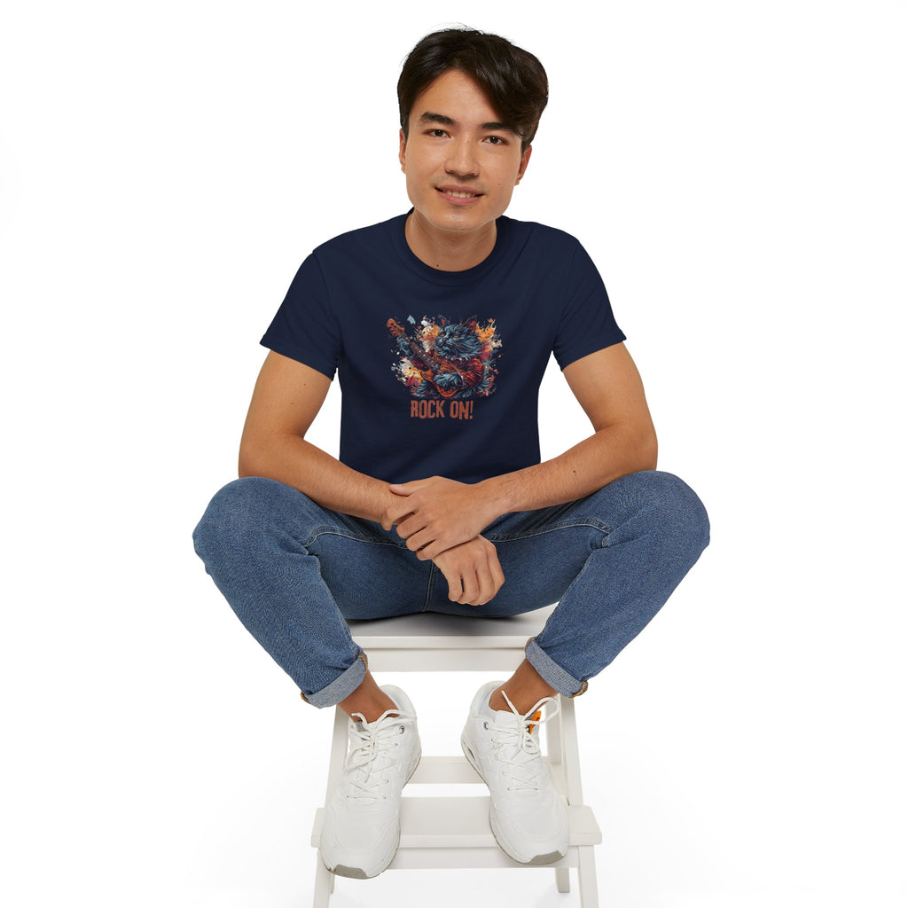 Rock On Cat Unisex Music Tee