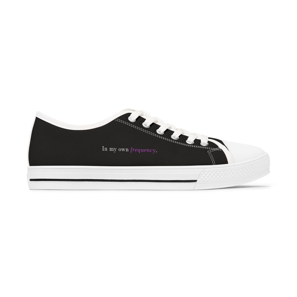 Women’s Low-Top Sneakers – My Own Frequency Epilepsy Awareness Design