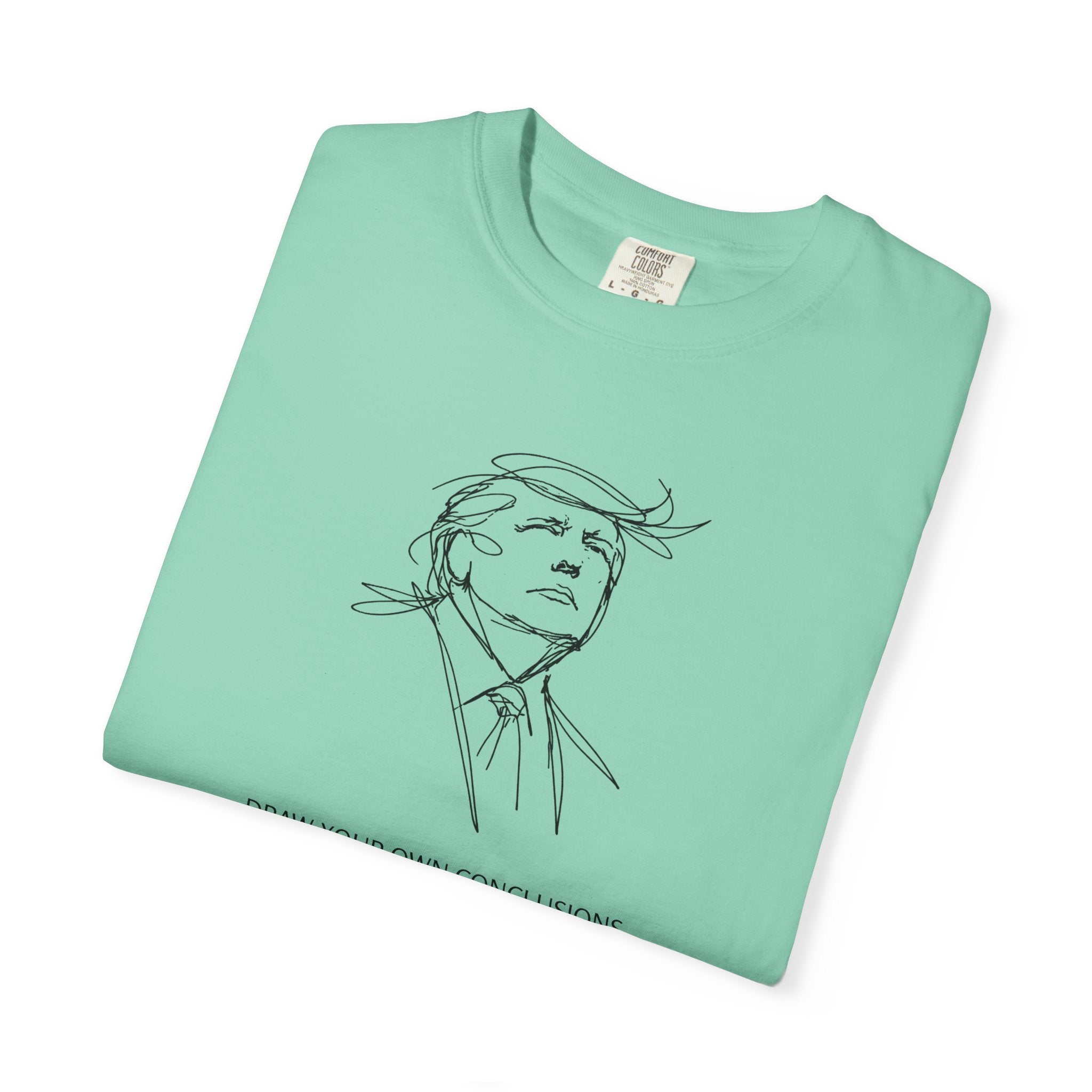 Draw Your Own Conclusions Unisex Graphic Tee – Minimal Line Art Statement Shirt
