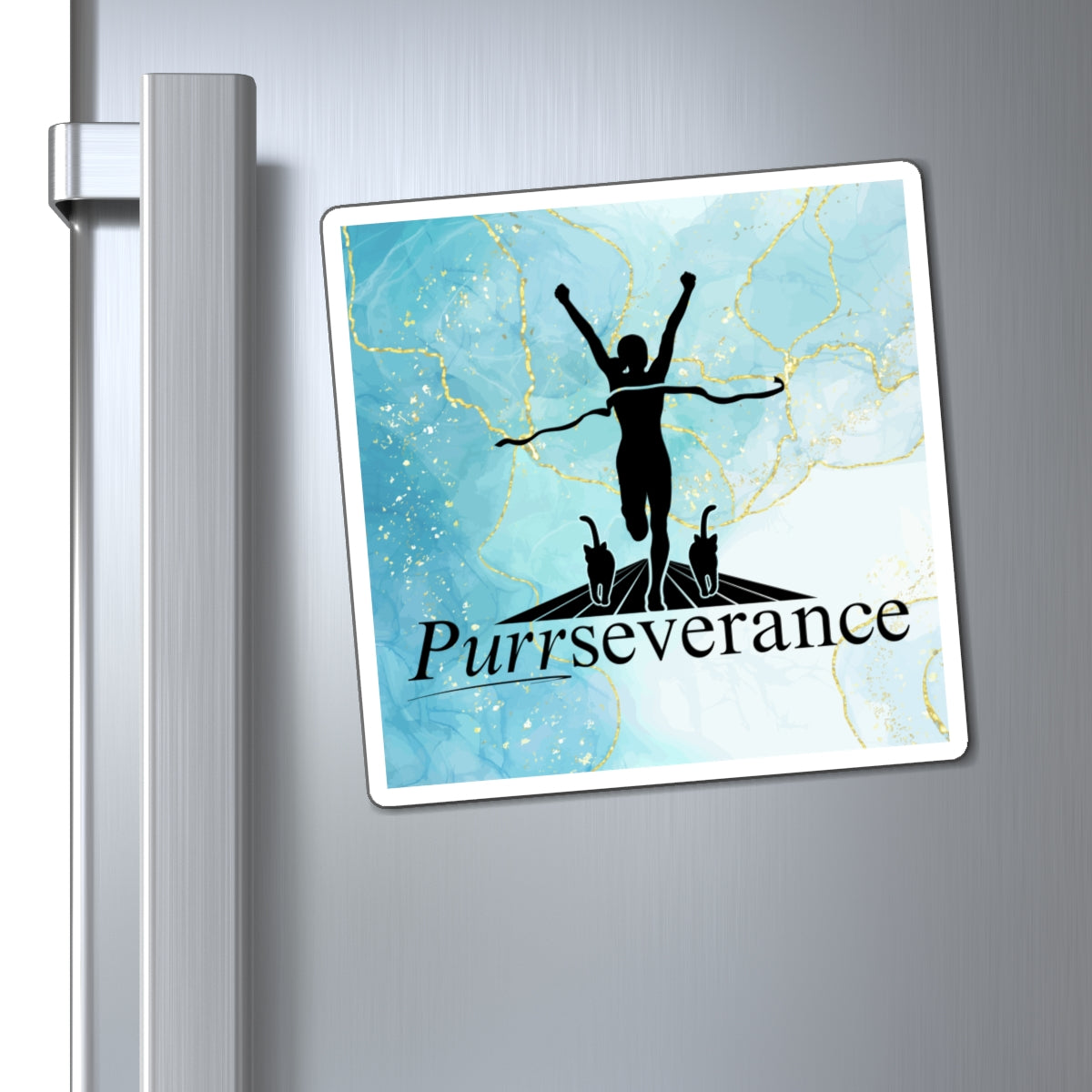 Photo depicting the ​Purrseverance Magnets from EpiAl's Shop.