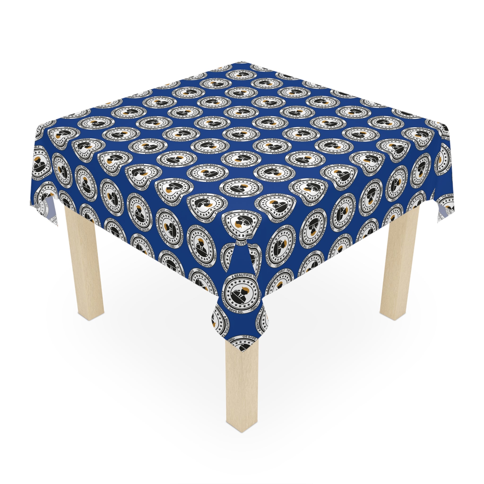 A Beautiful Table Tablecloth – Faux Official Parody Seal Design