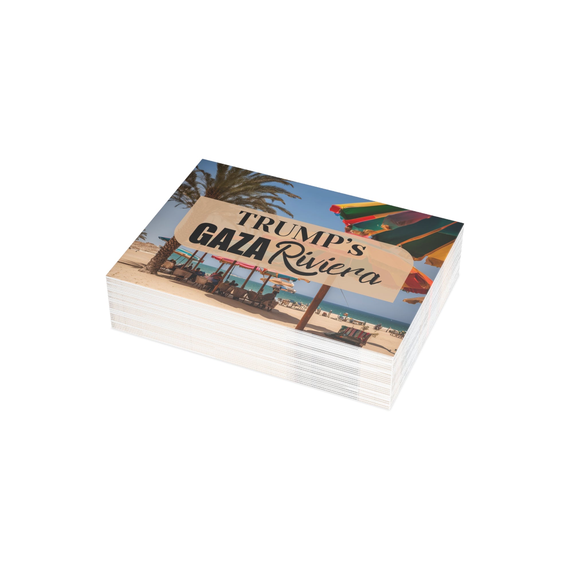 Trump’s Gaza Riviera Design Postcard Bundles with Envelopes