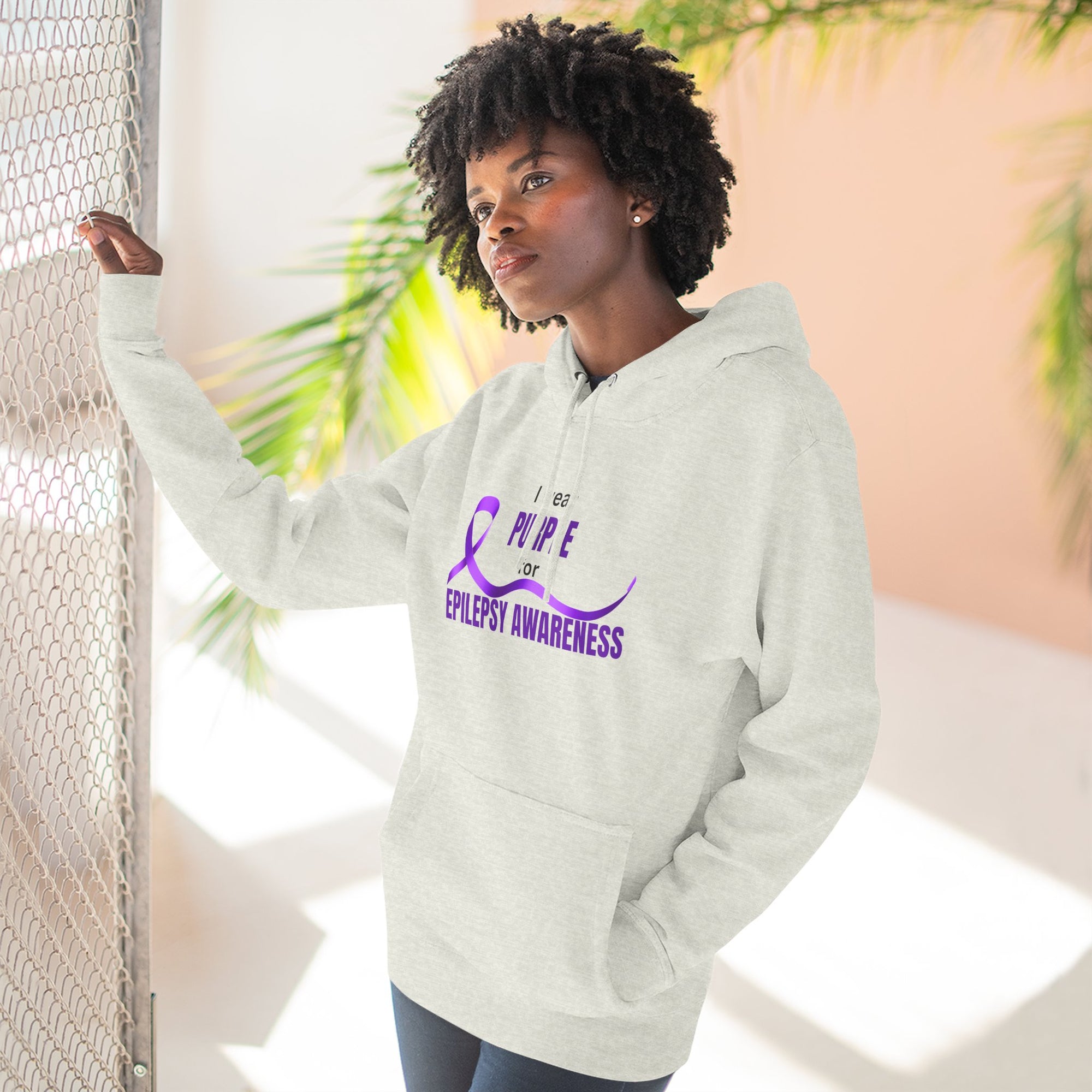 I Wear Purple Epilepsy Awareness Hoodie