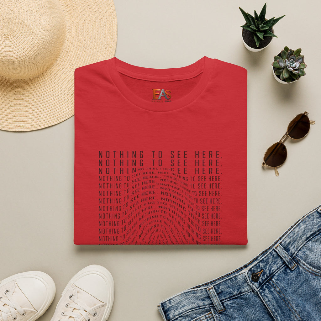 Nothing to See Here T-Shirt | Hidden Fingerprint True Crime & Internet Sleuth Tee