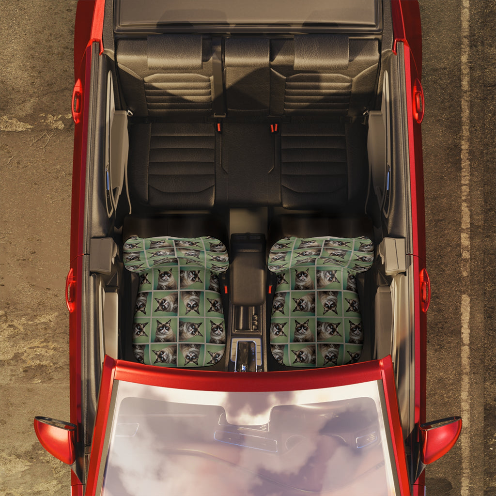 Grumpy Cat Car Seat Covers Printify