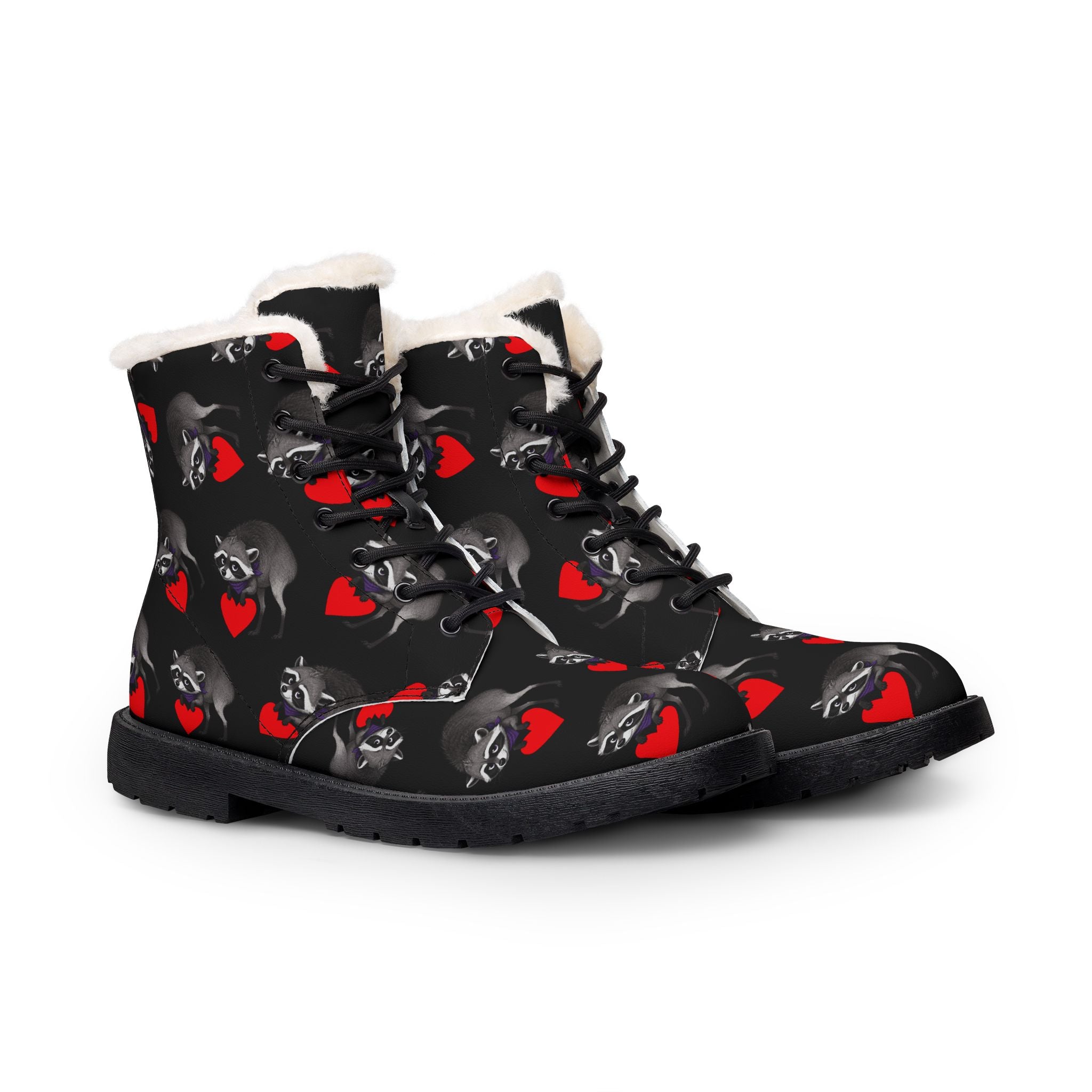 Jimothy Fur-Lined Vegan Leather Winter Boots