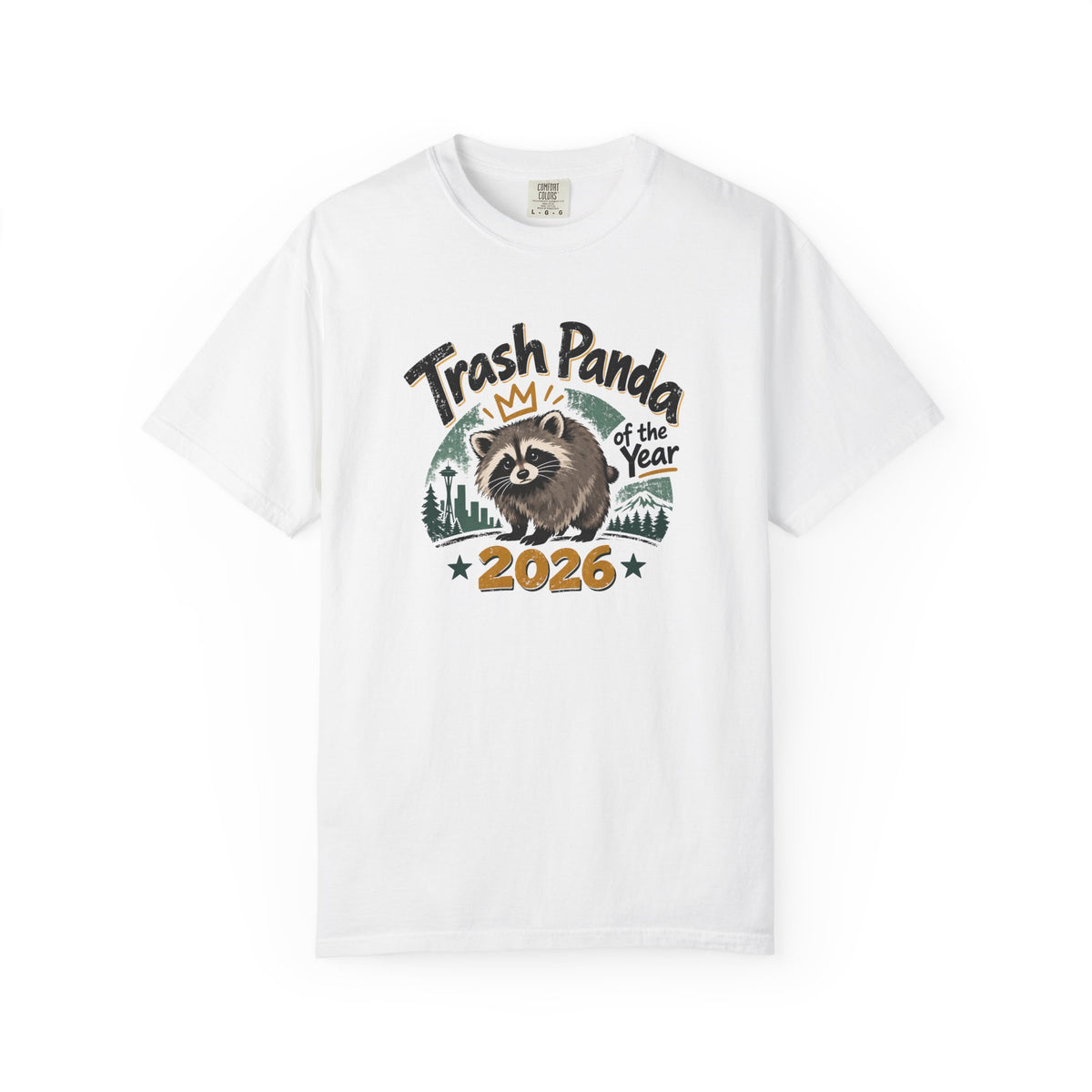 Trash Panda of the Year 2026 Garment-Dyed T-Shirt | Jimothy-Inspired Raccoon Tee