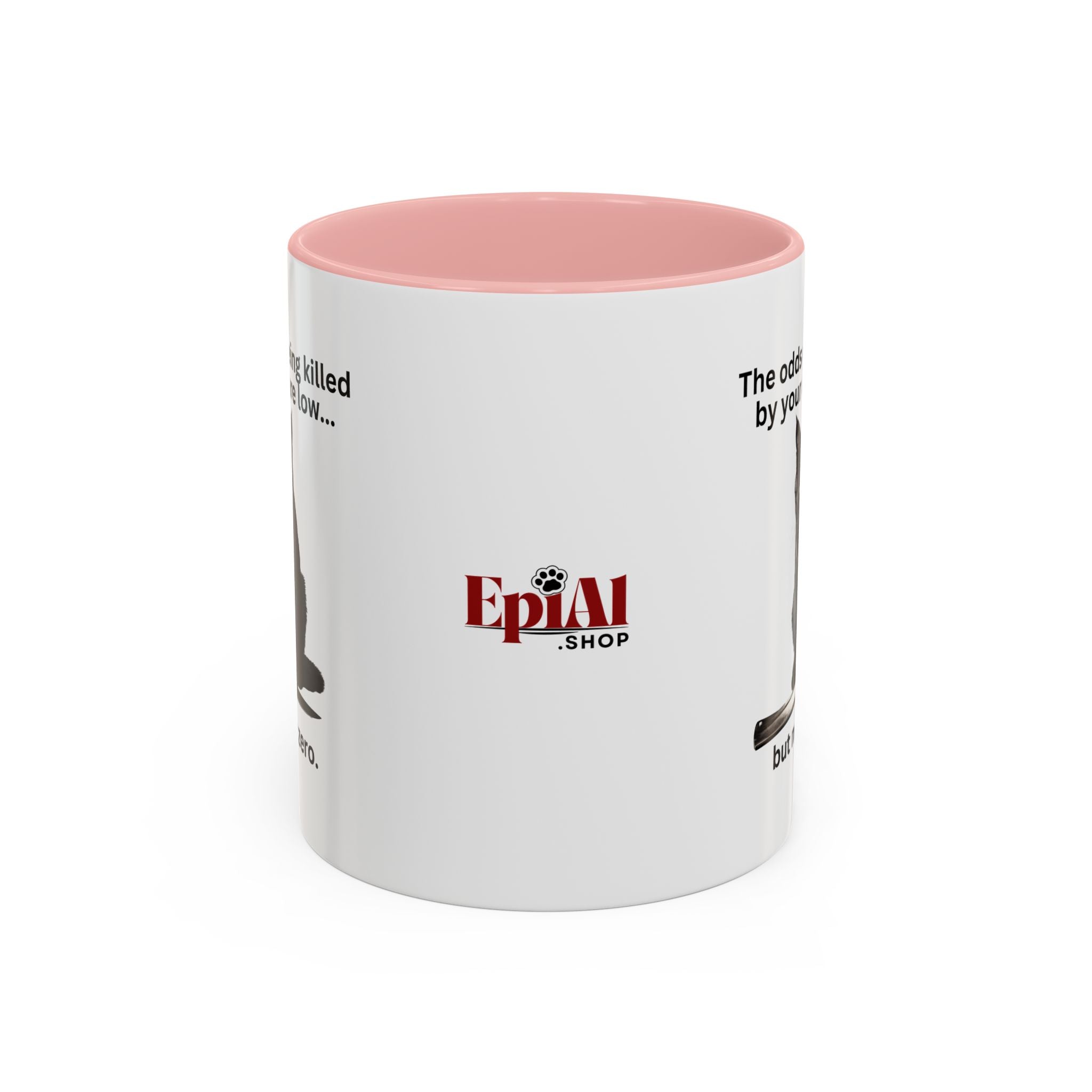 Photo depicting the ​Killer Cat Odds Accent Coffee Mug (11, 15oz) from EpiAl's Shop.