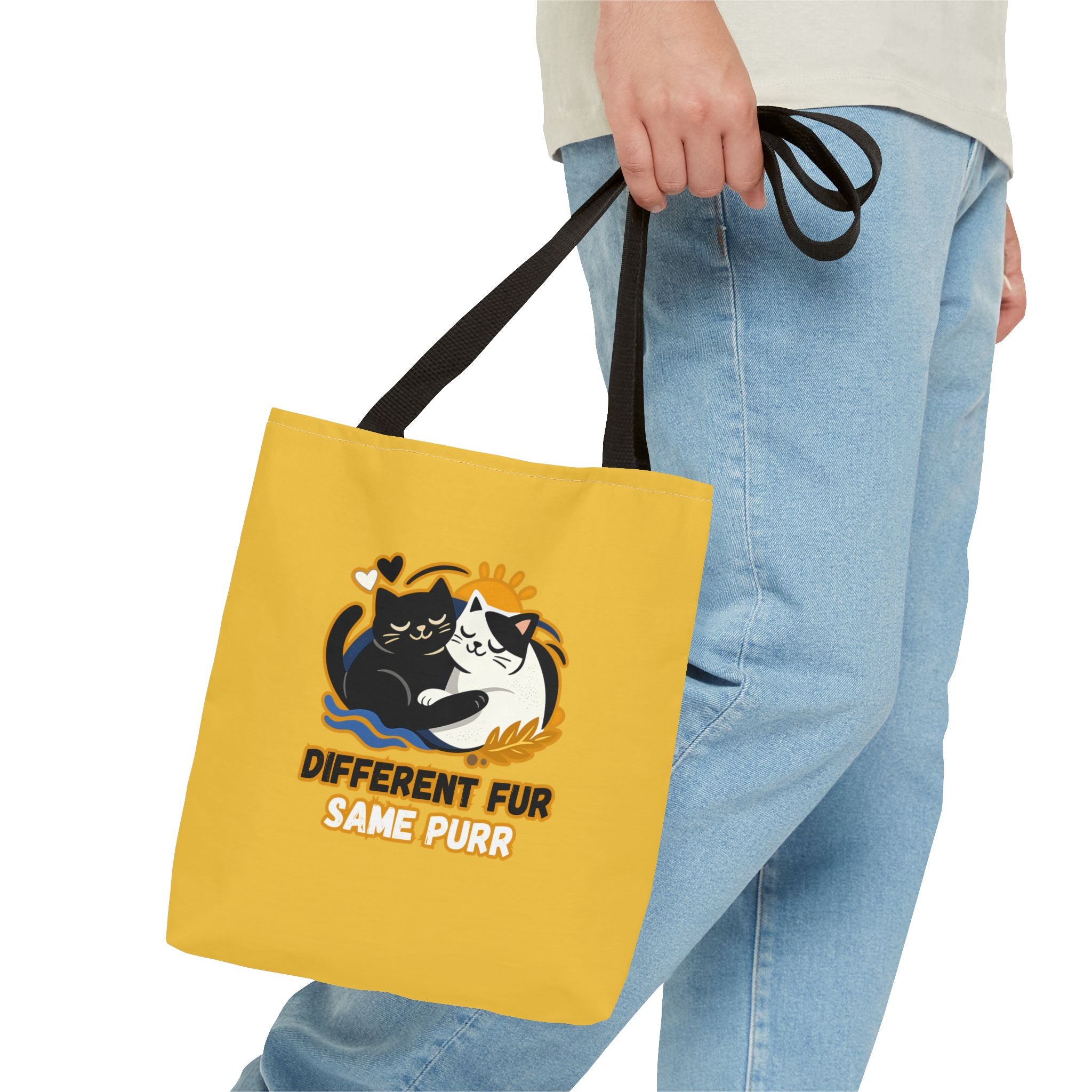 Different Fur, Same Purr Cat Tote Bag – Cozy Friendship Market Bag
