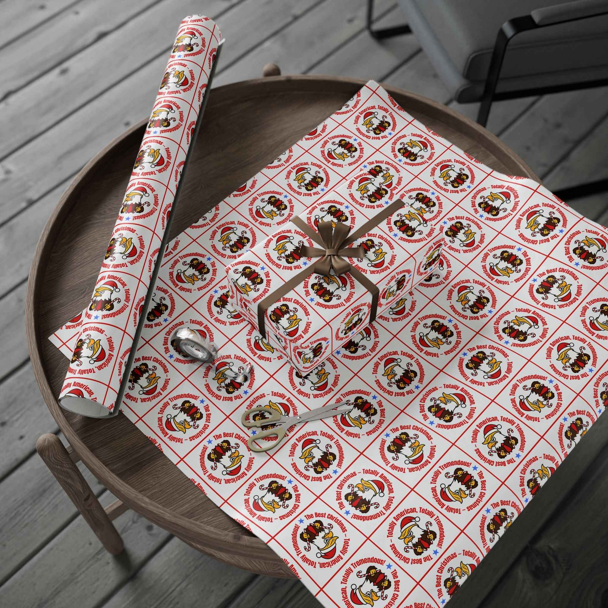 The Best Christmas Political Parody Wrapping Paper
