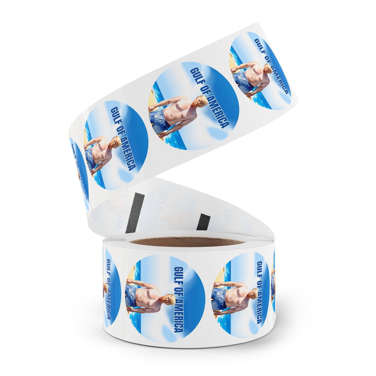 Fun Gulf of America Sticker Roll - Beach Summer Vibe Labels