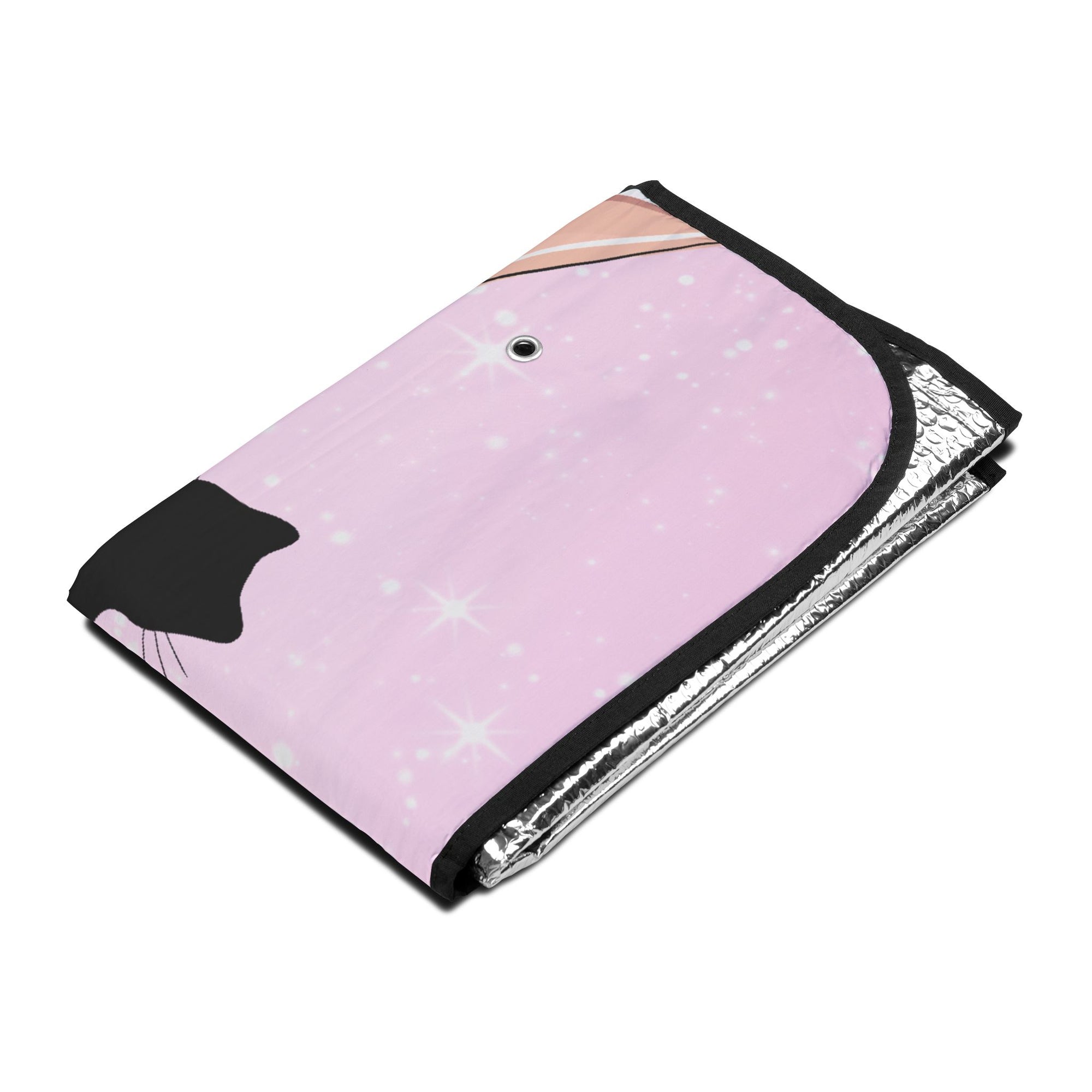 Chic Cat-Themed Car Sun Shades with Heels Design, UV Protection