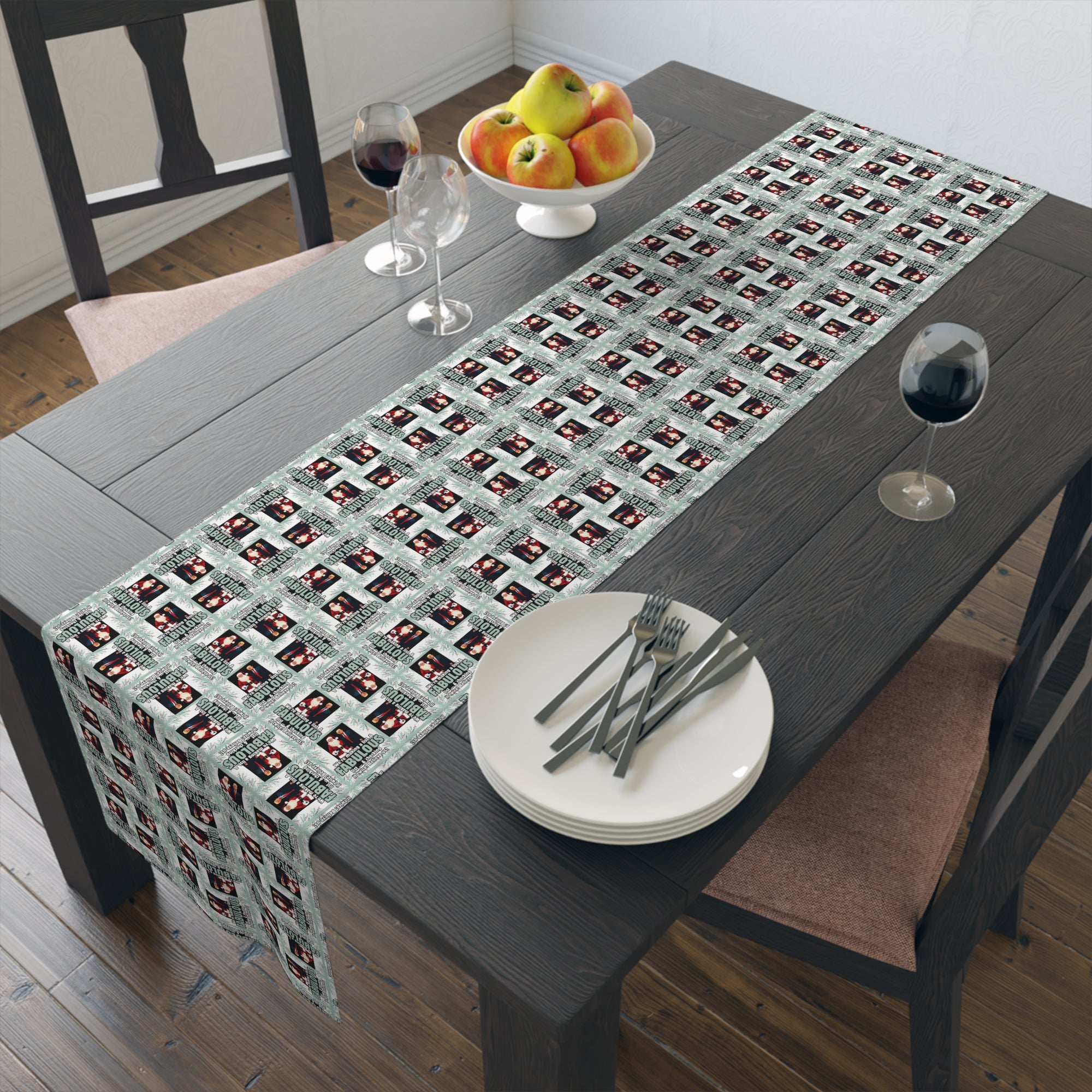 Trump Santa Fabulous List Christmas Table Runner