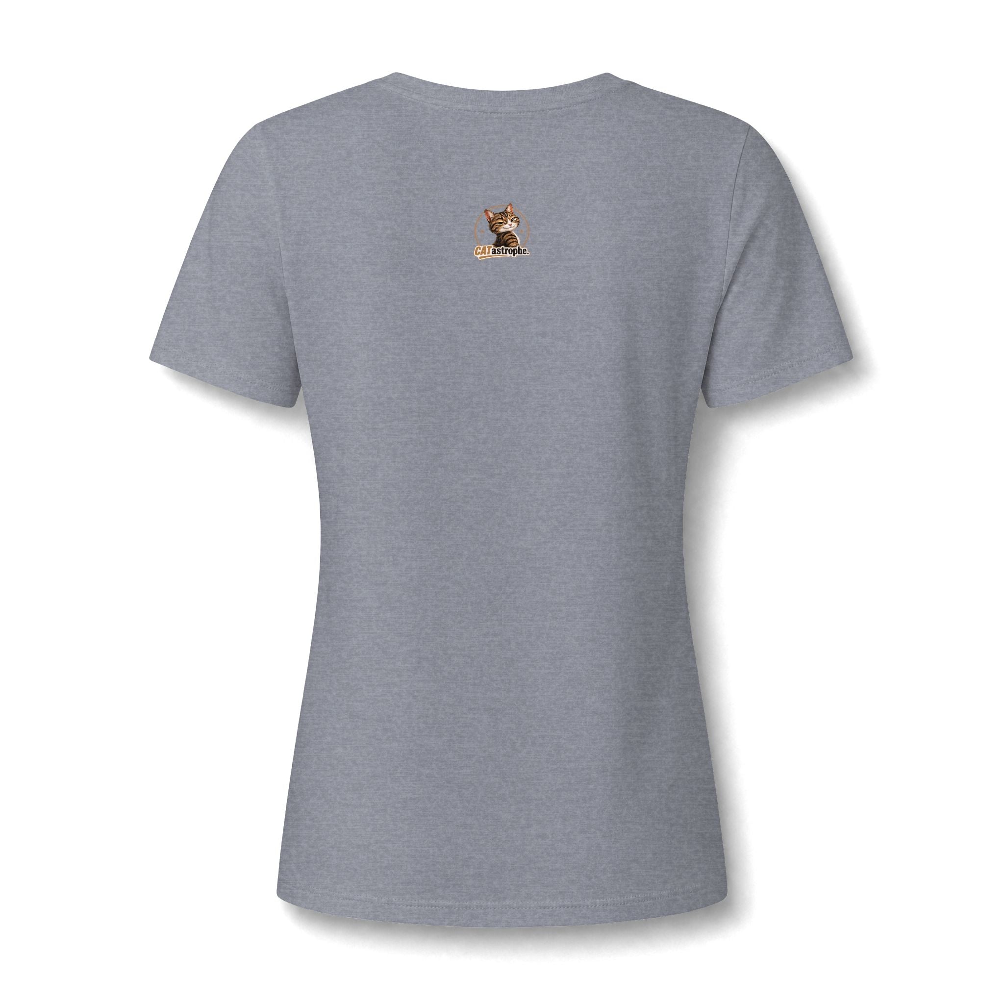 CATastrophe Women’s Relaxed V-Neck T-Shirt