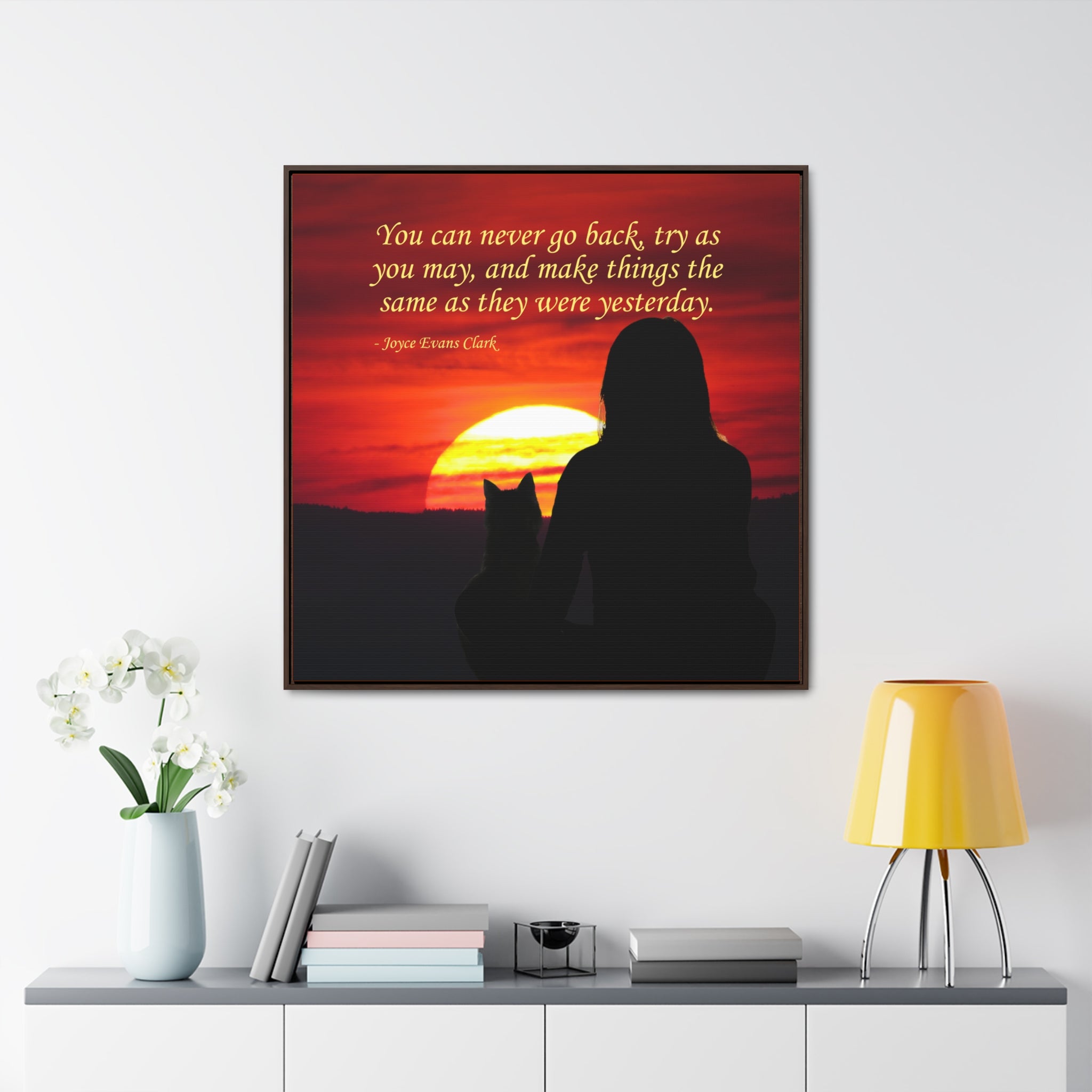 Try As You May Gallery Canvas Wraps, Square Frame