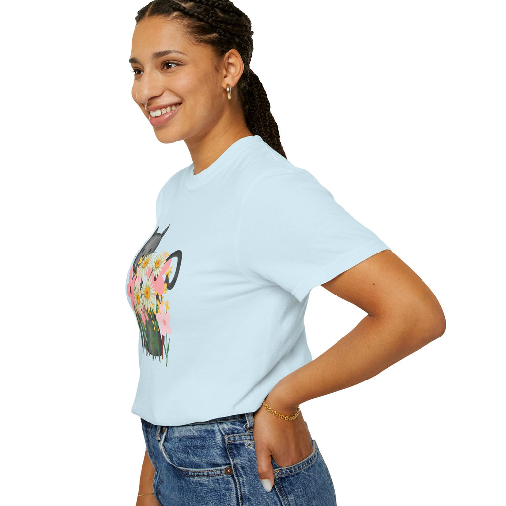 Women’s Floral Cat T-Shirt