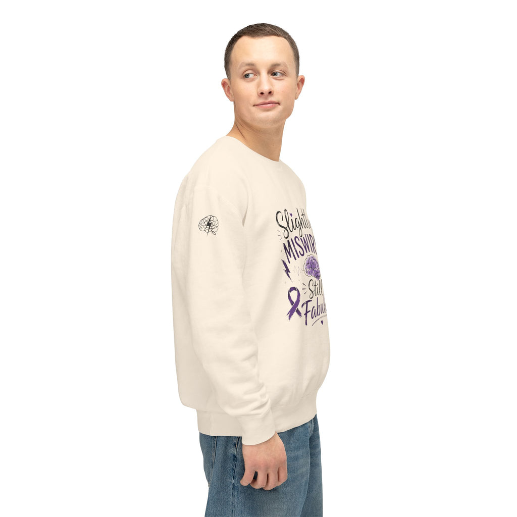 Slightly Miswired, Still Fabulous Epilepsy Awareness Sweatshirt