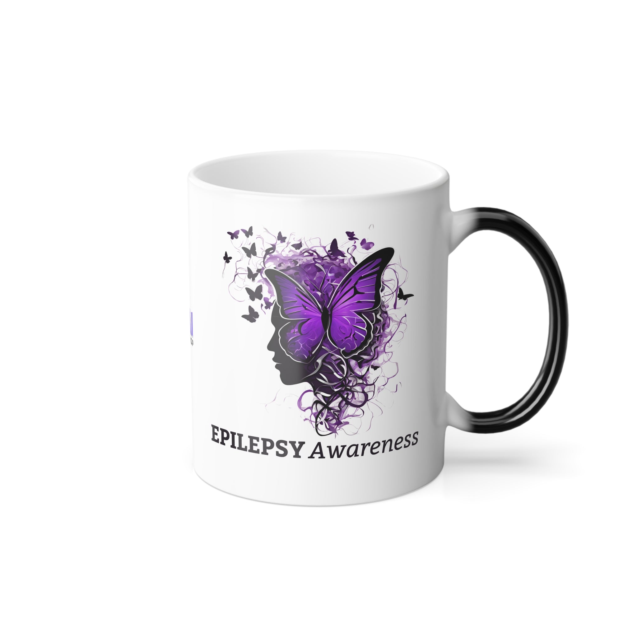 Photo depicting the ​Epilepsy Awareness Color Morphing Mug, 11oz from EpiAl's Shop.