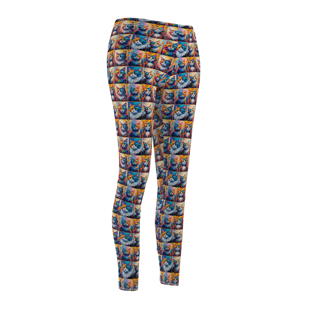 Colorful Kitties Women's Casual Leggings