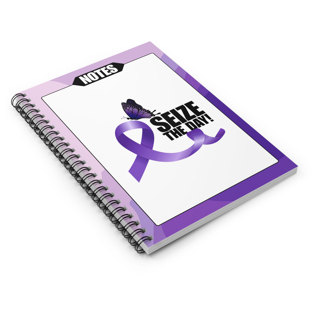 Epilepsy Butterfly Spiral Ruled-Lined Notebook