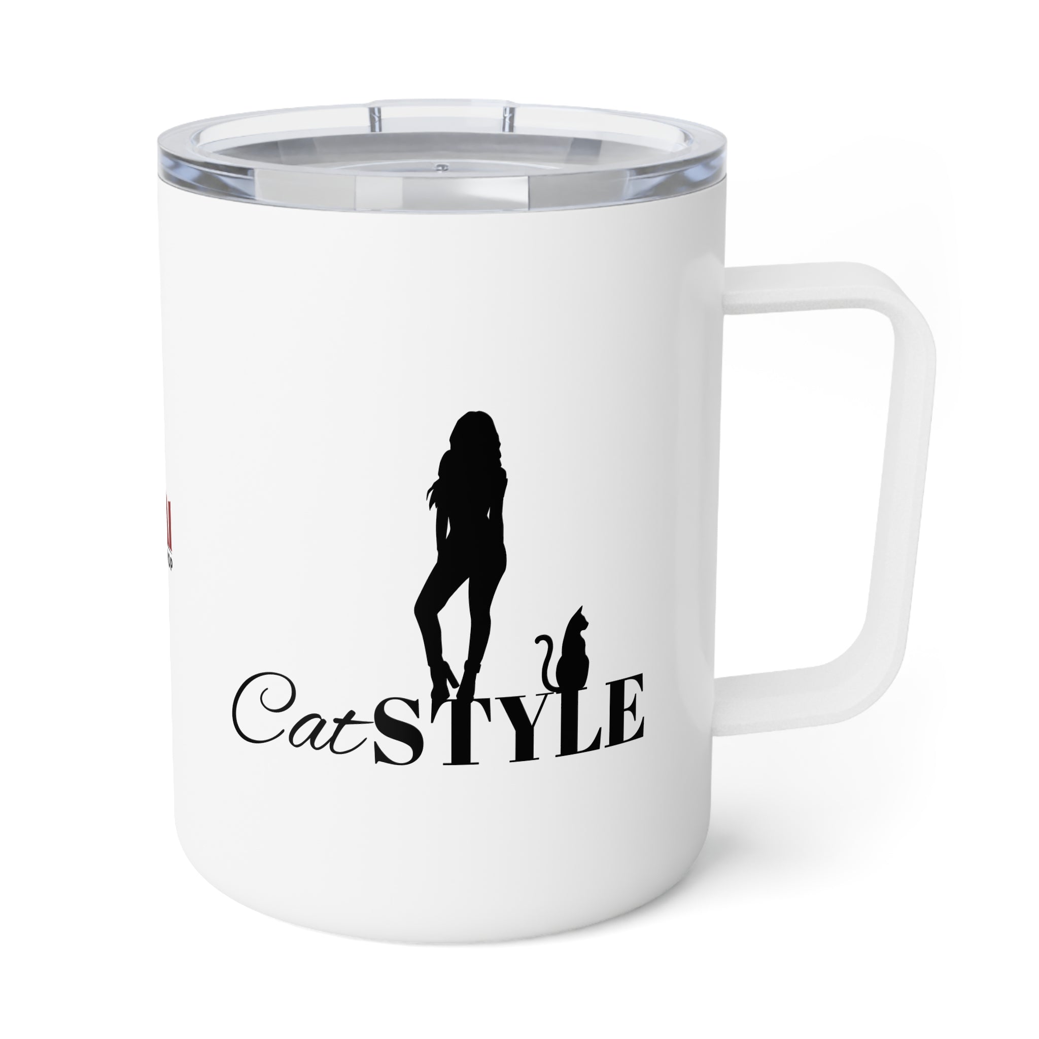 Photo depicting the ​Cat Style Insulated Coffee Mug, 10oz from EpiAl's Shop.