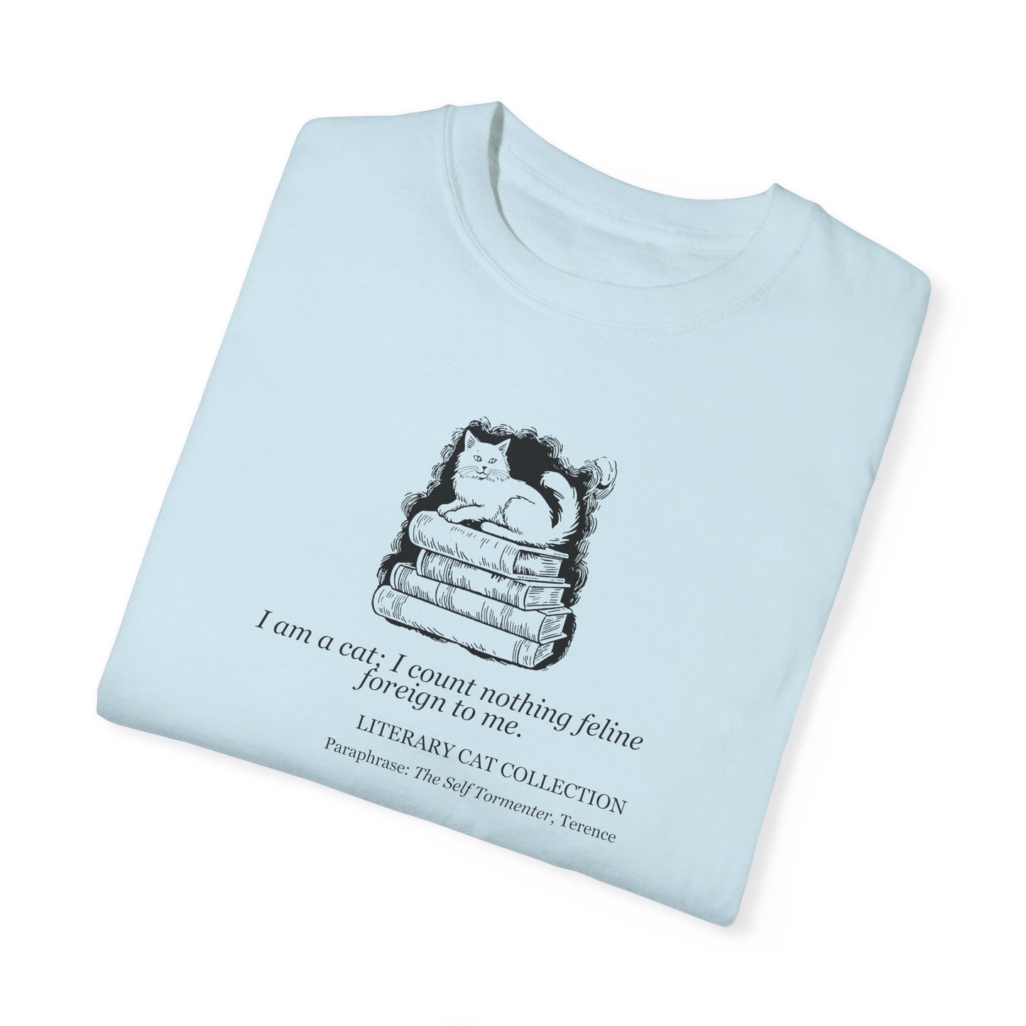 Literary Cat Unisex T-Shirt - The Self Tormenter