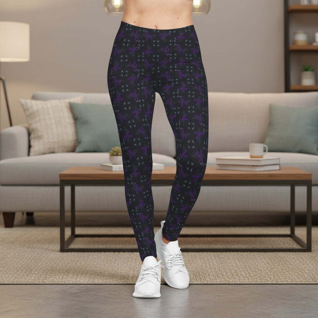 Neurons & Ribbons Epilepsy Awareness Women’s Leggings