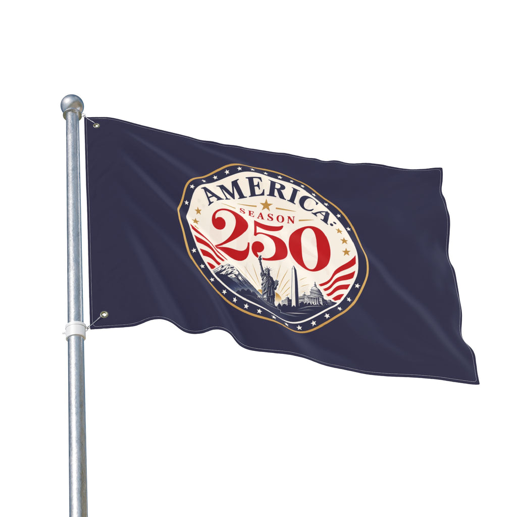 America 250 Season Flag | Patriotic Americana Double-Sided House Flag