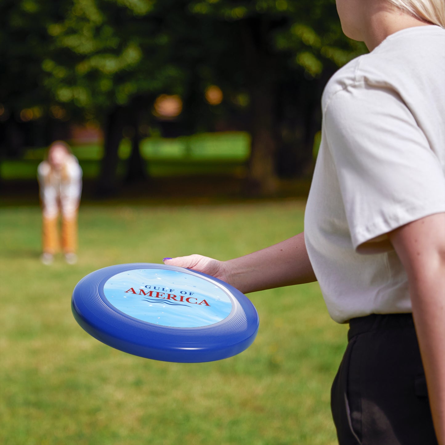 Gulf of America Blue Stars Frisbee