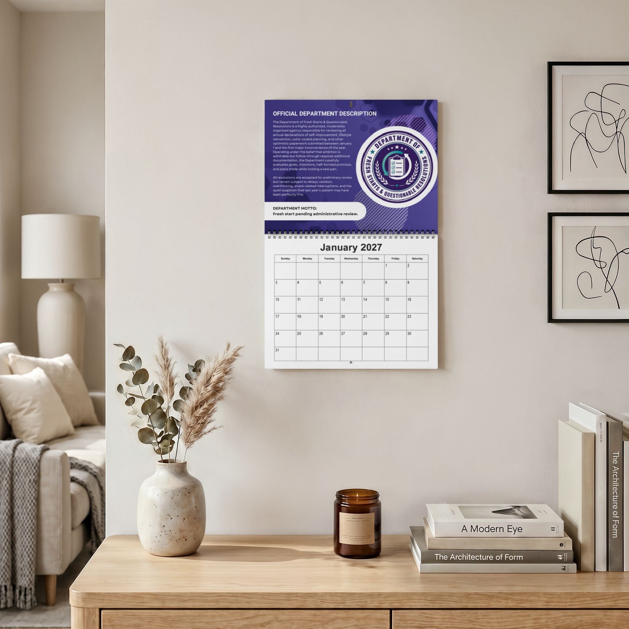 The Officially Unofficial 2027 Wall Calendar