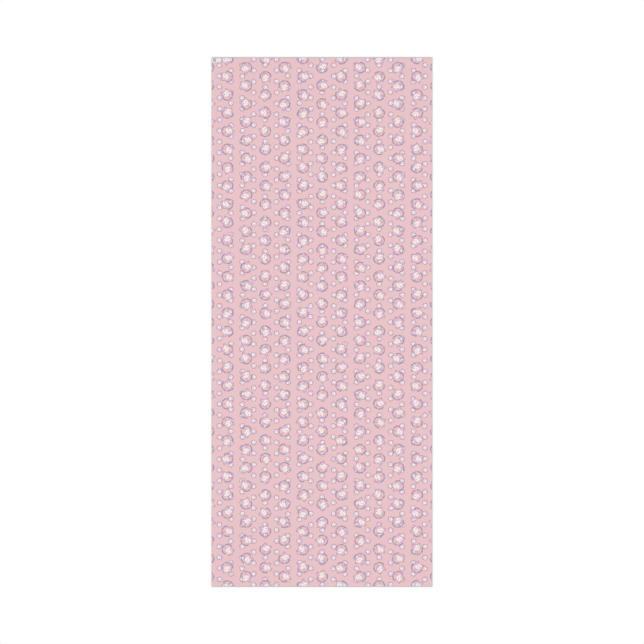Smiling Cat Pattern Gift Wrap | All-Purpose Wrapping Paper