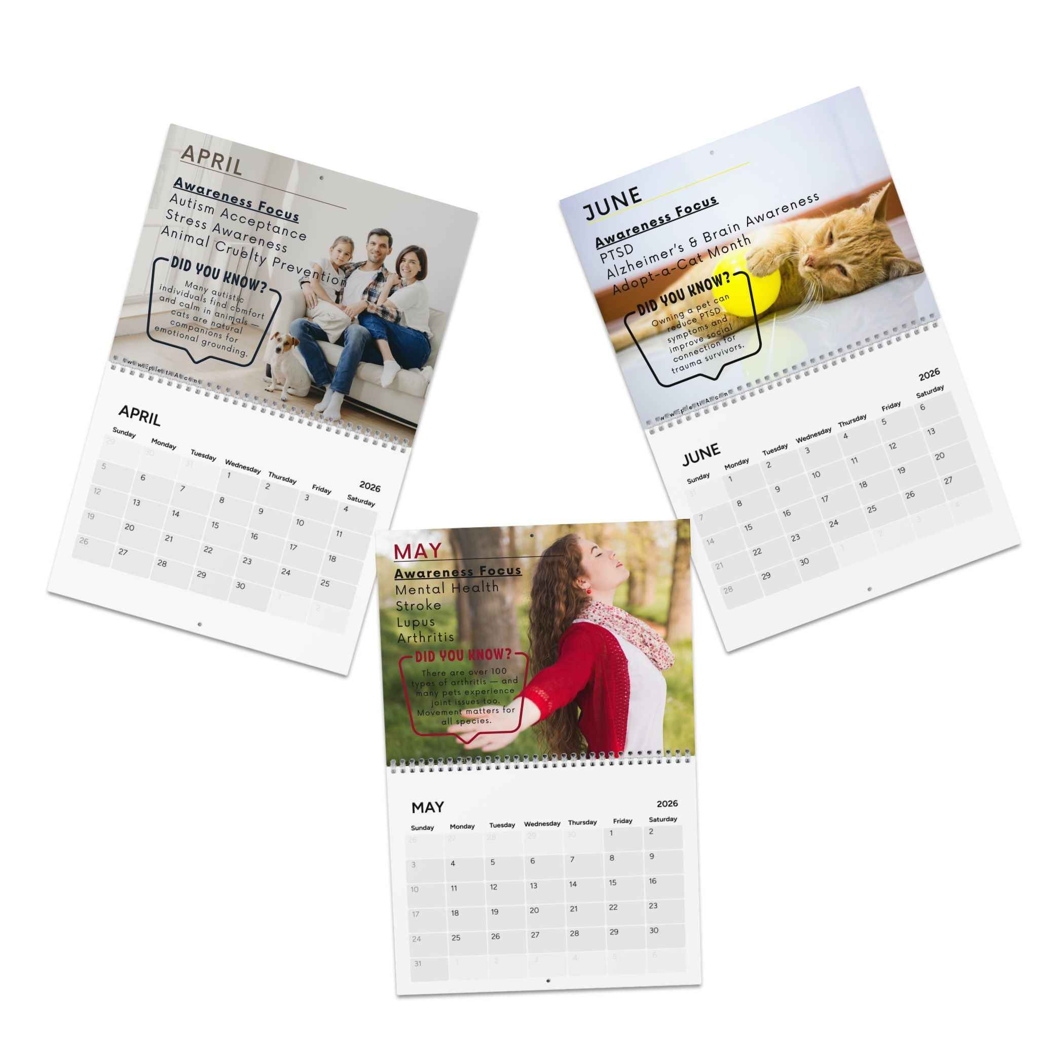 2026 Awareness Calendar: Monthly Inspirational Themes for Wellness & Growth