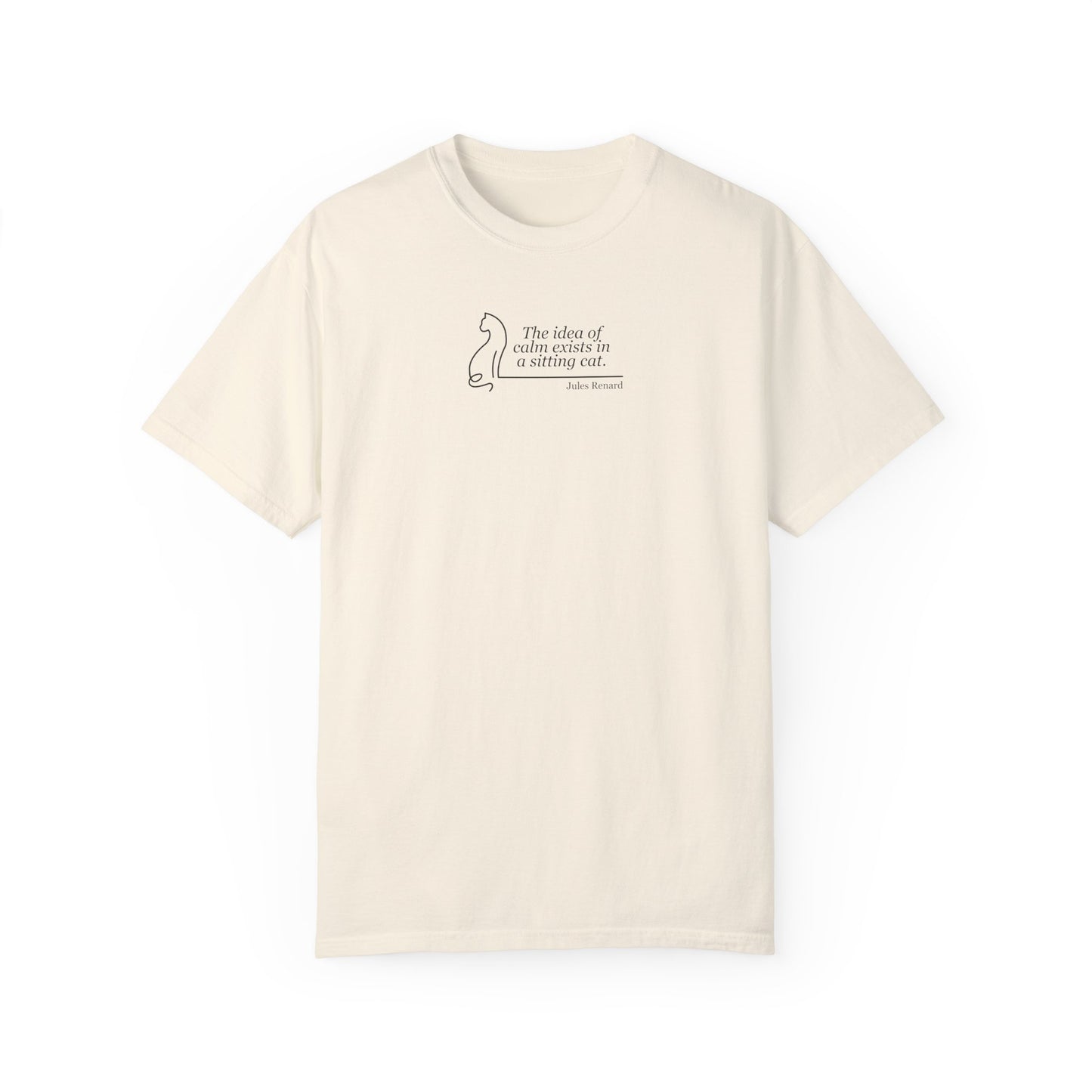 Inspirational Unisex Garment-Dyed T-shirt - 'The Idea of Comfort' Design