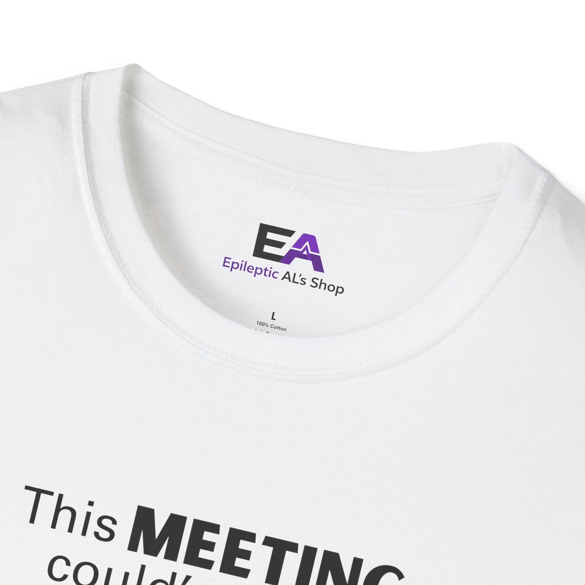 This Meeting Could’ve Been a Nap Cat T-Shirt – Minimalist Line Art Graphic Tee (Unisex)