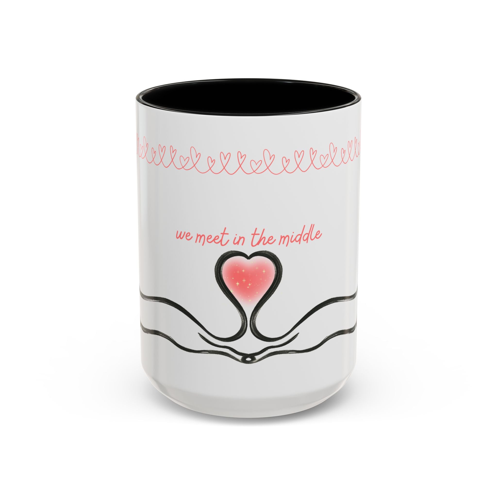 We Meet in the Middle Cat Wraparound Coffee Mug