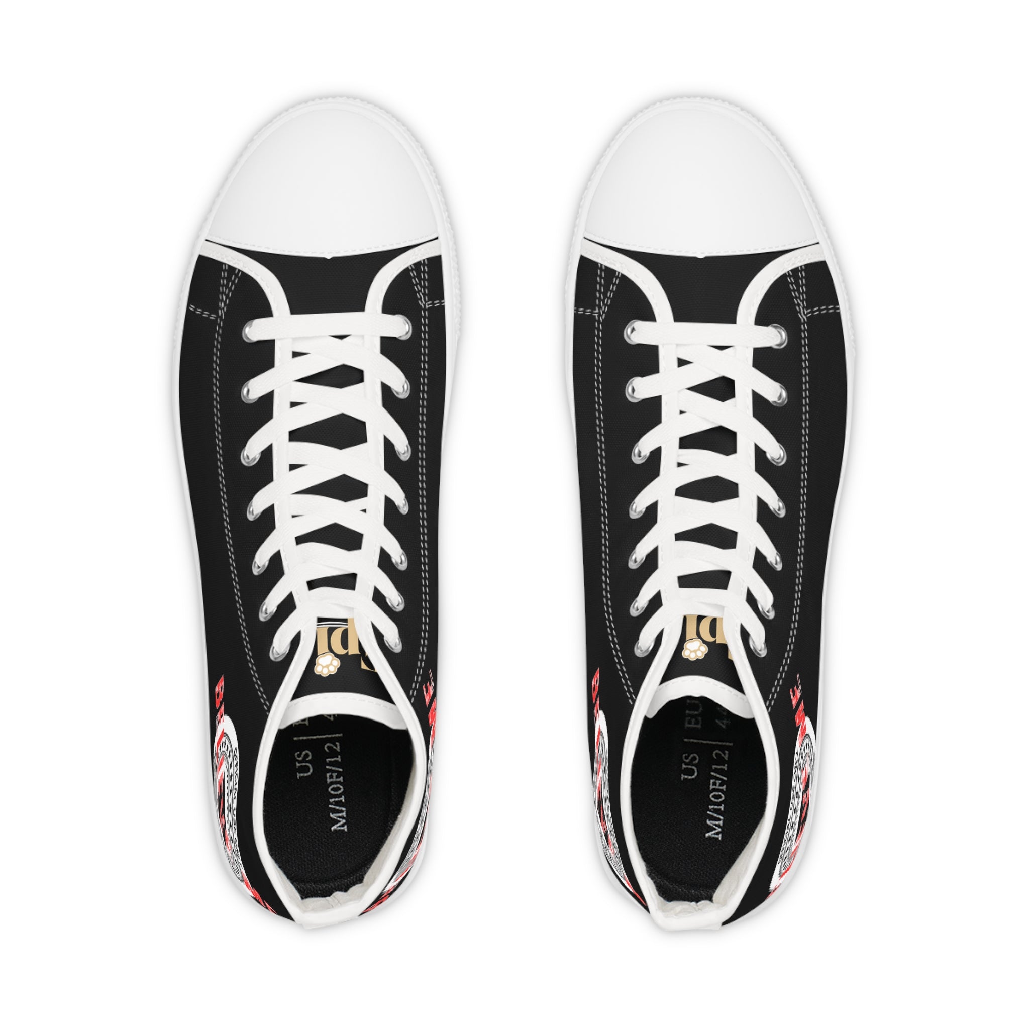 Believe Me Men’s High-Top Sneakers – Political Parody Statement Shoes