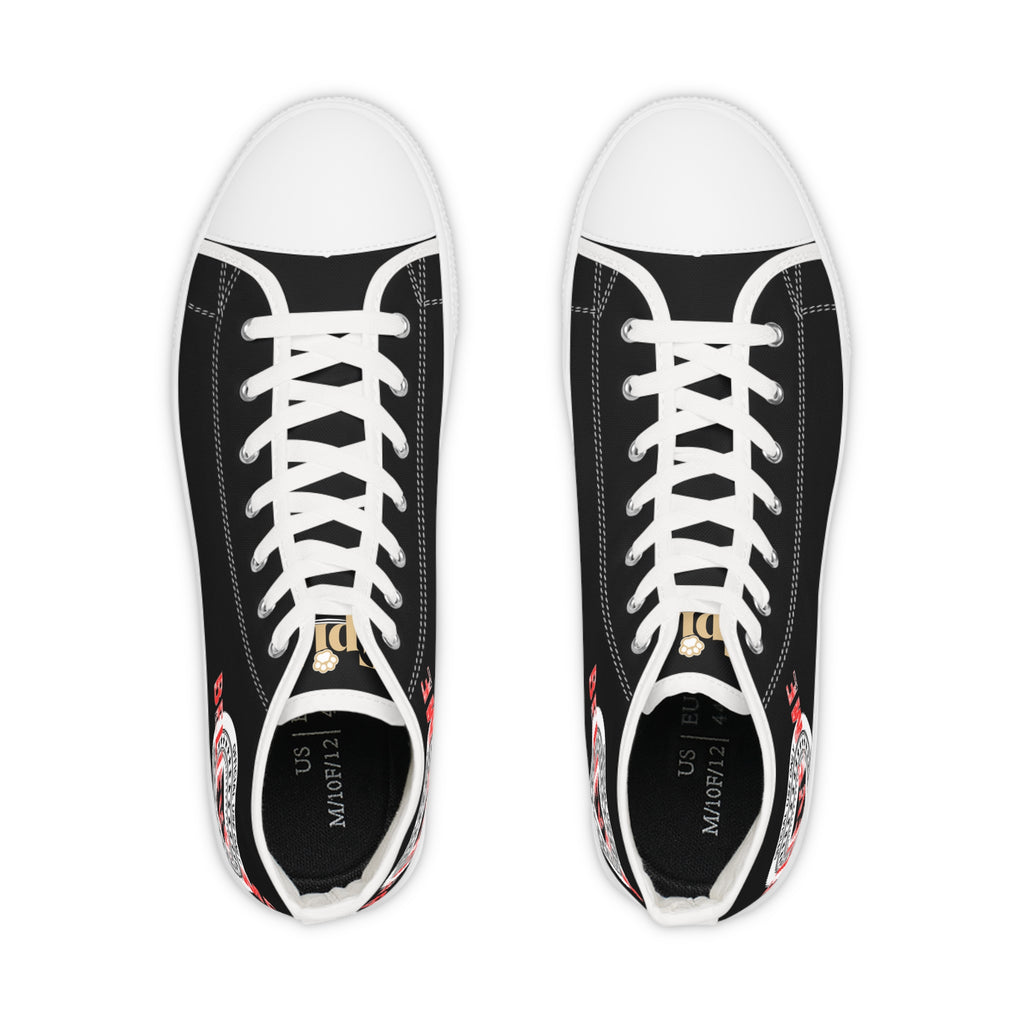 Believe Me Men’s High-Top Sneakers – Political Parody Statement Shoes