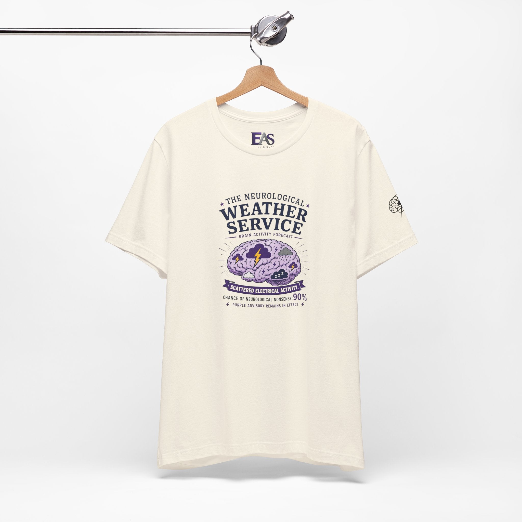 Neurological Weather Service Epilepsy Awareness T-Shirt | Brain Forecast Tee