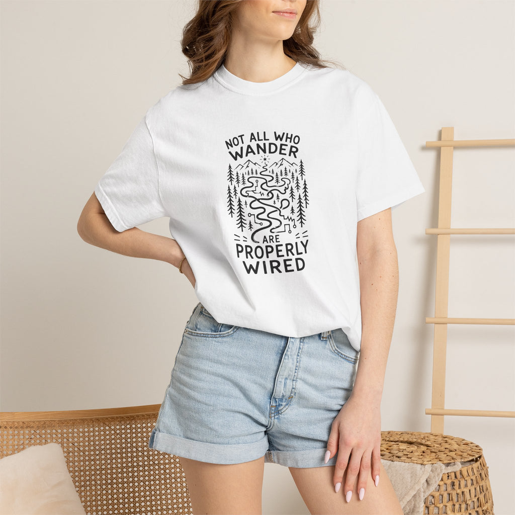 Not All Who Wander Are Properly Wired Epilepsy Awareness T-Shirt