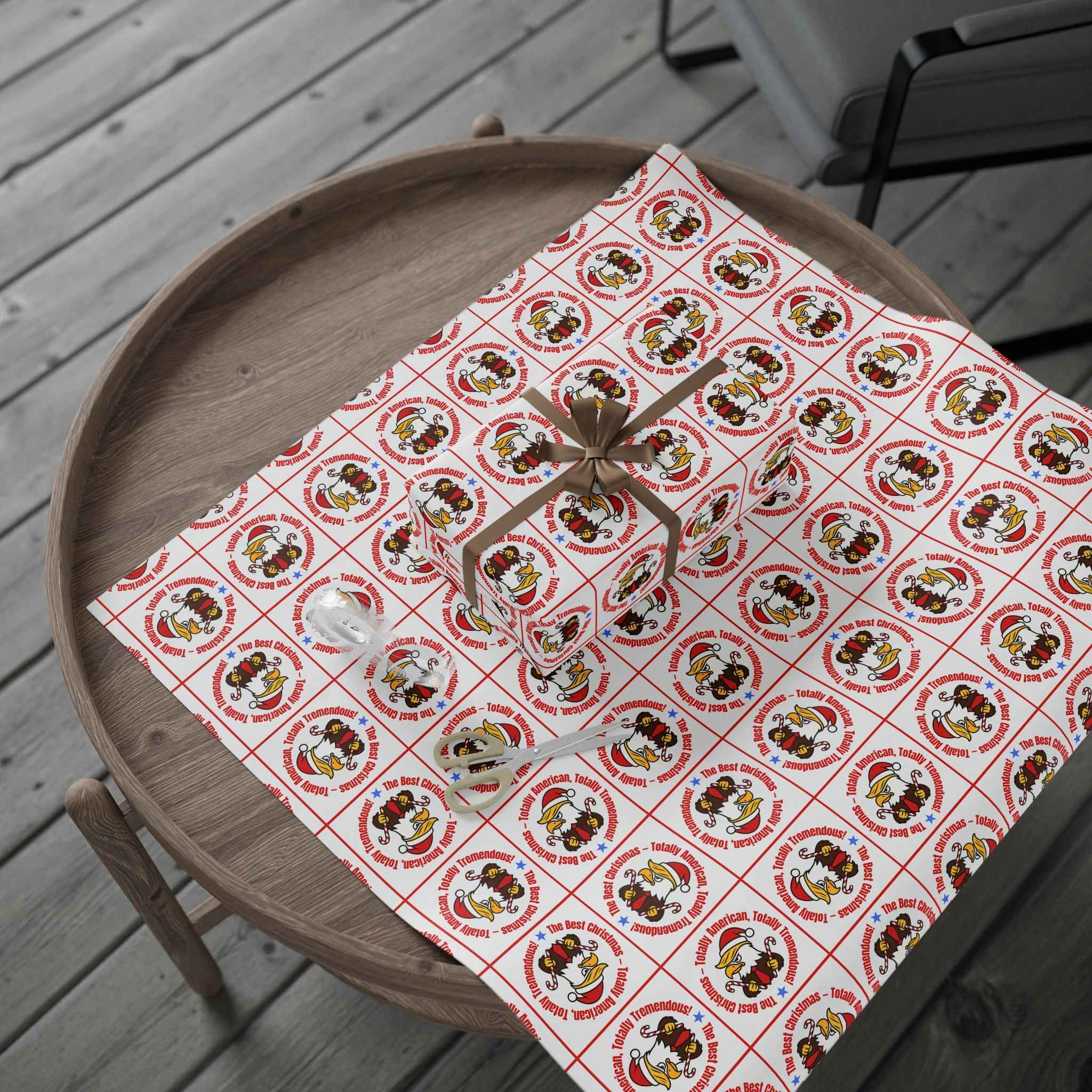 The Best Christmas Political Parody Wrapping Paper