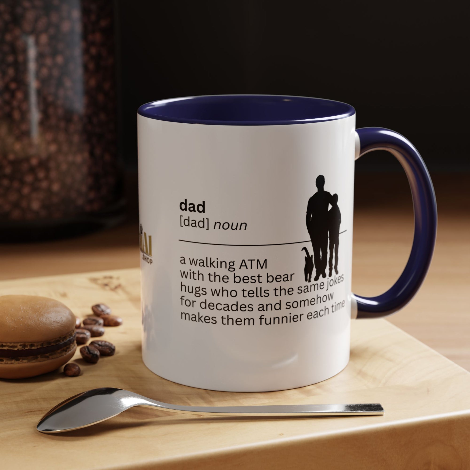 Dad ATM Accent Coffee Mug - Perfect Gift for Dads