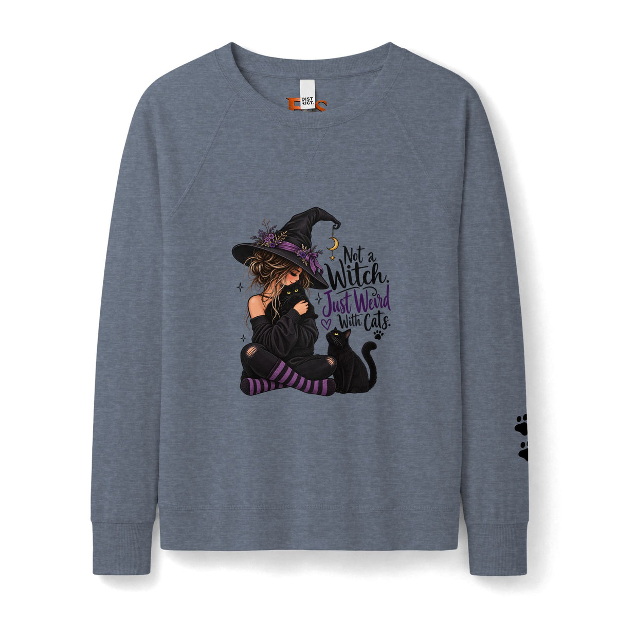 Not a Witch, Just Weird With Cats Women’s Halloween Sweatshirt
