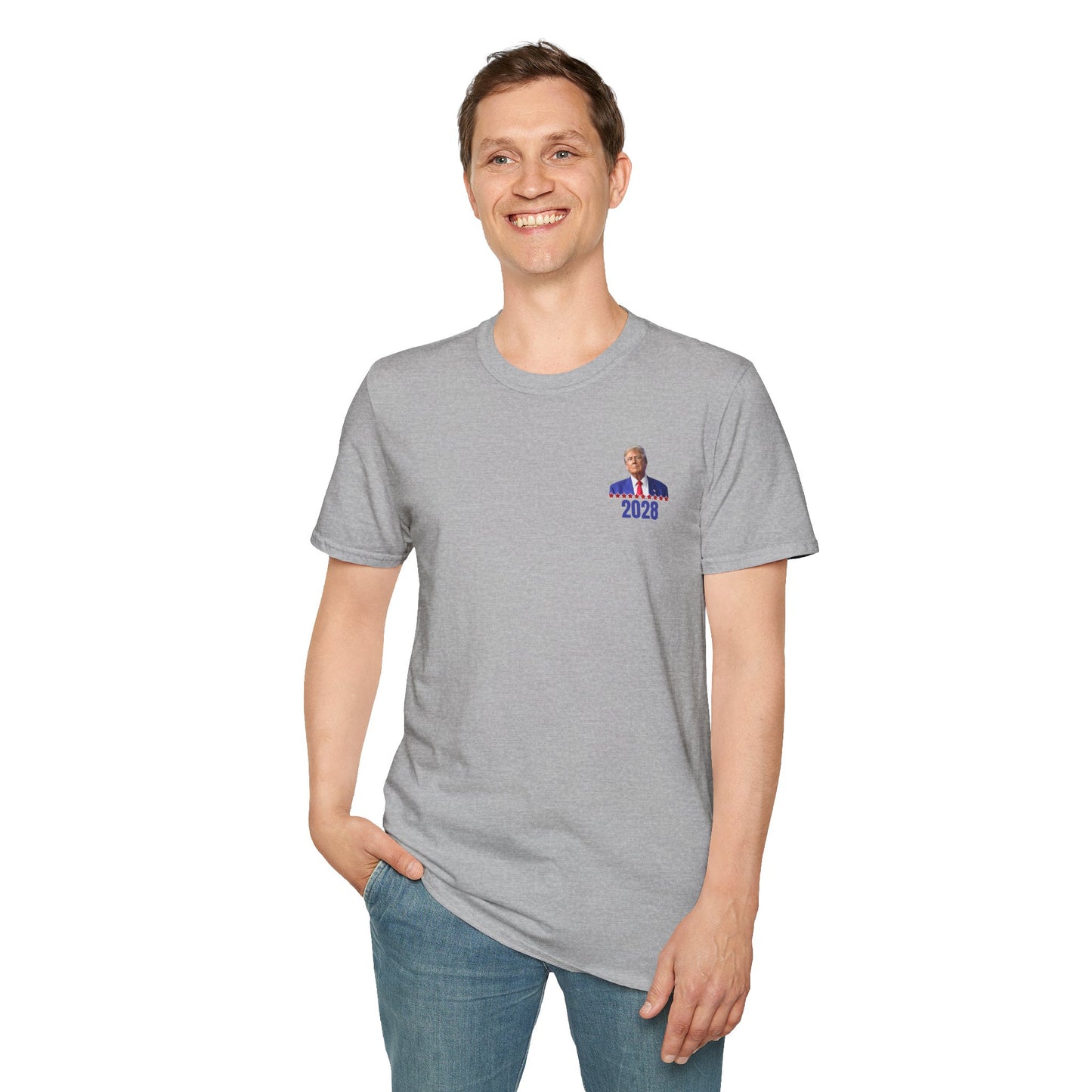 Trump 2028 Unisex Softstyle T-Shirt - Trump for President