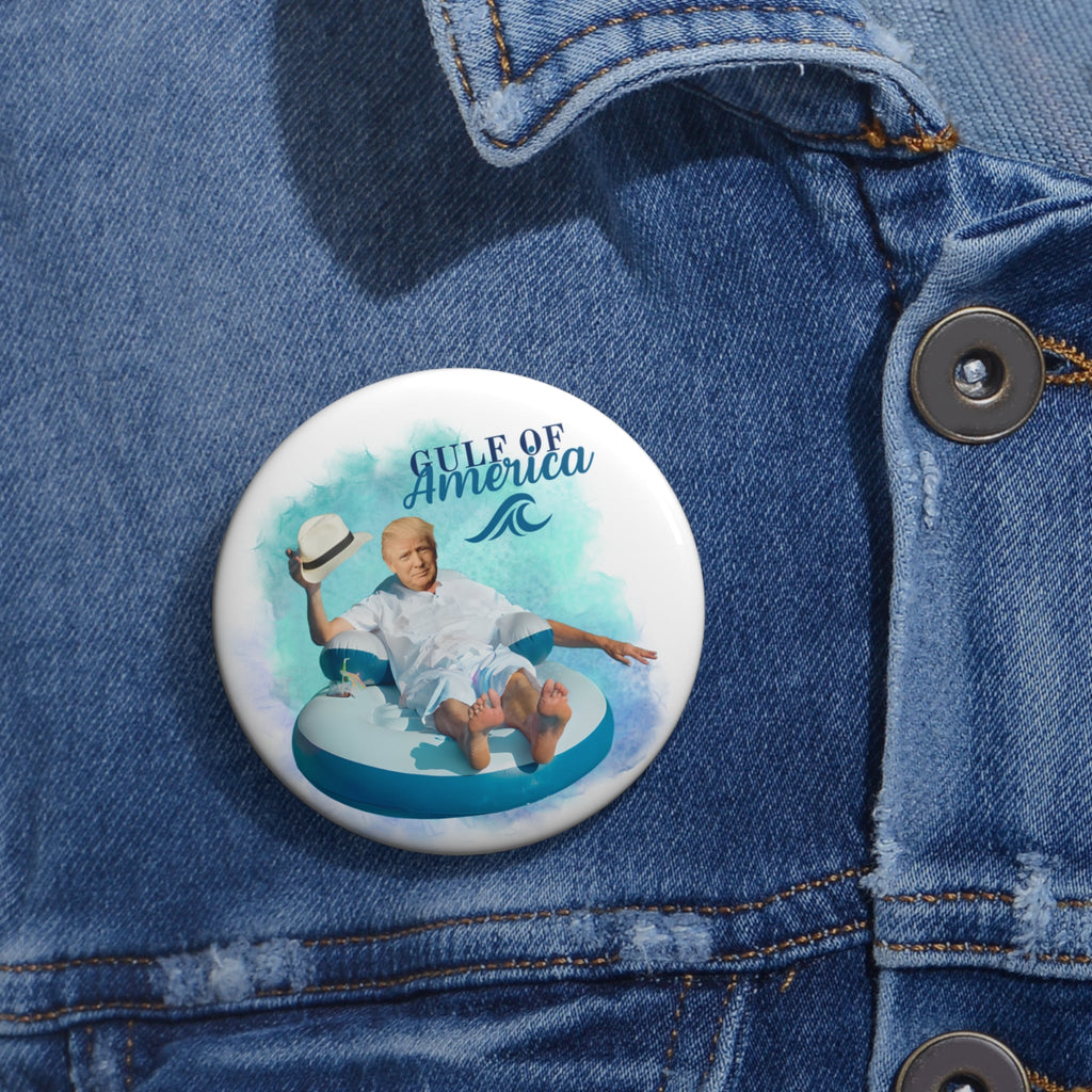 Trump Gulf of America Pin Buttons Printify