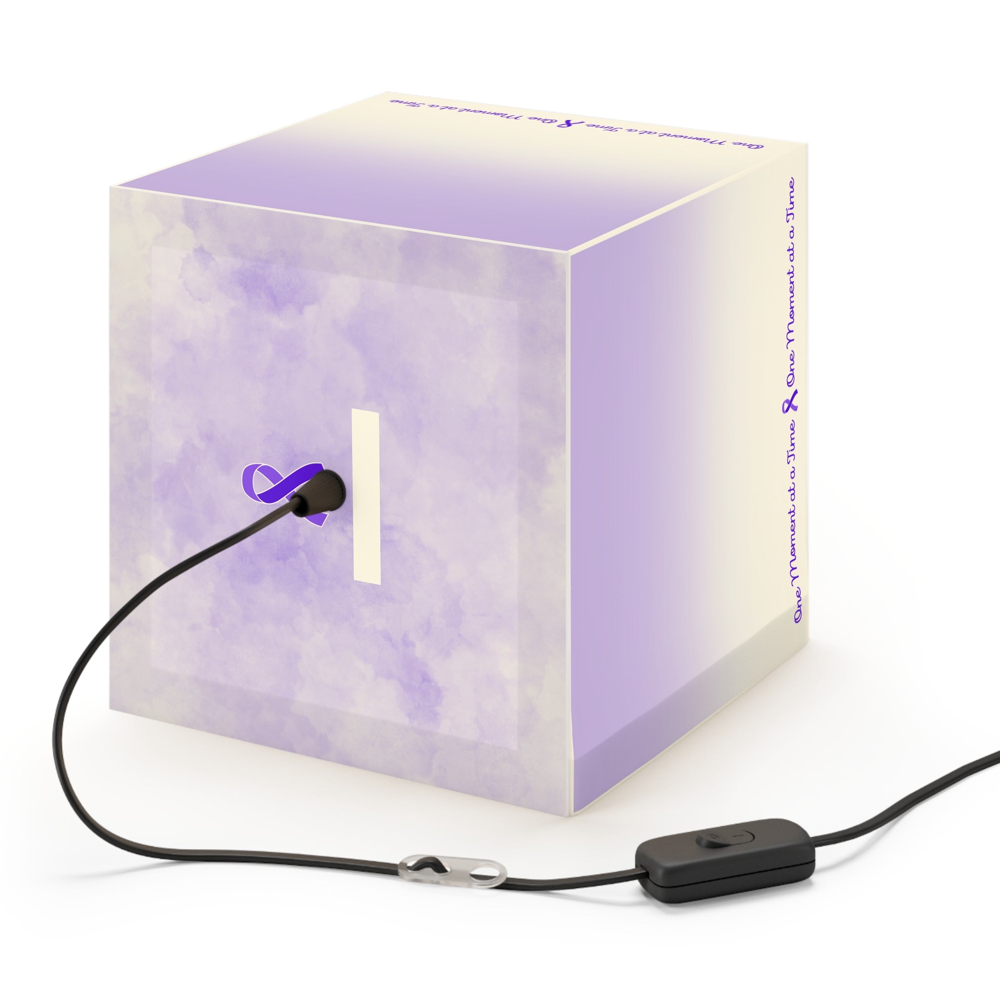 One Moment at a Time Light Cube Lamp