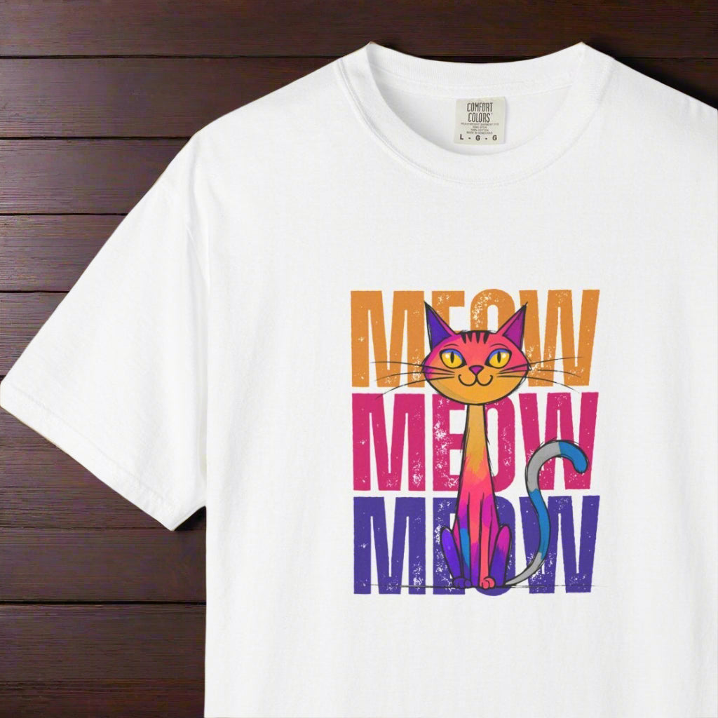 Meow Vibes Unisex T-Shirt | Funny Cat Tee