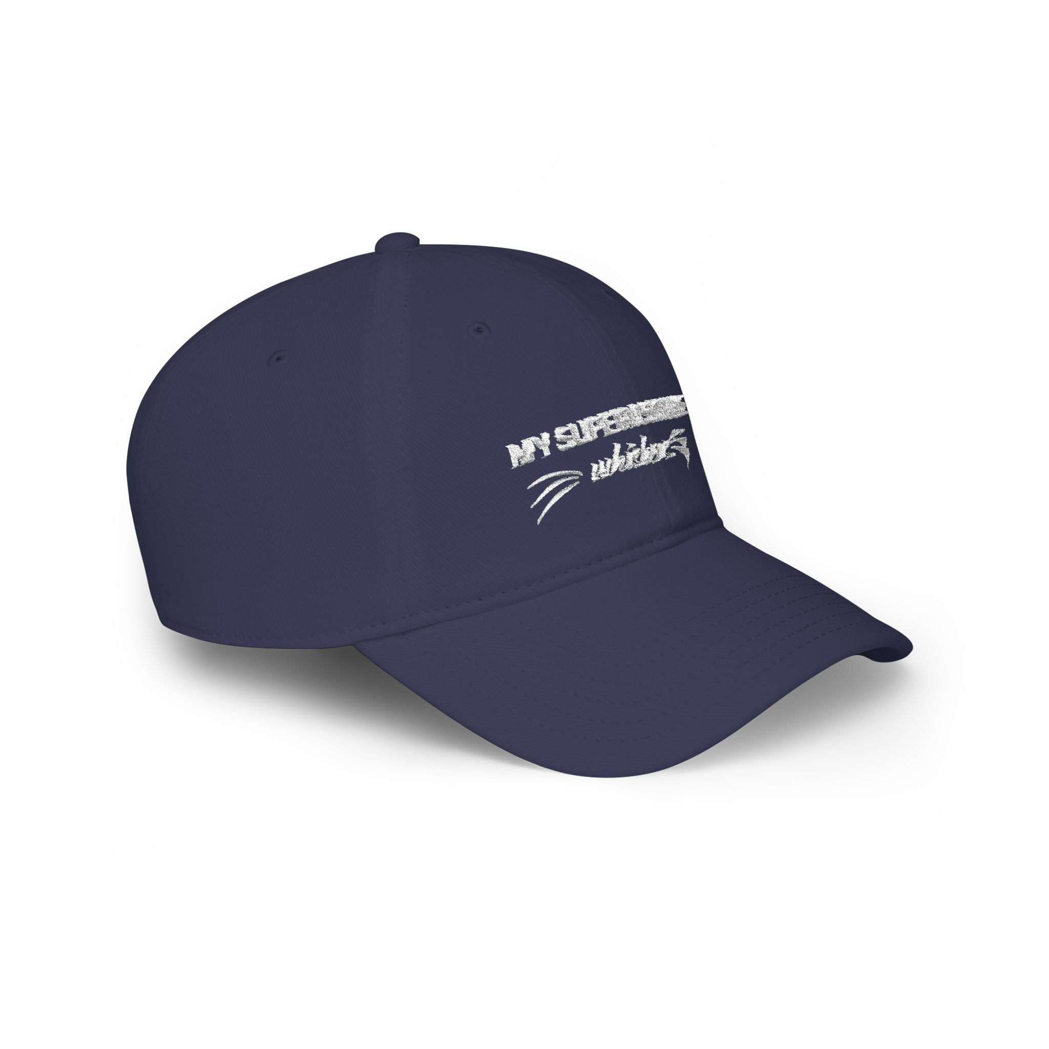 My Supervisor Has Whiskers Embroidered Cat Lover Baseball Cap